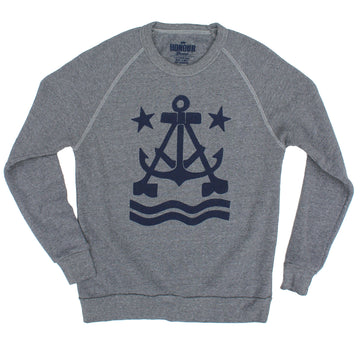 Anchor A Crew Neck Fleece Sweatshirt
